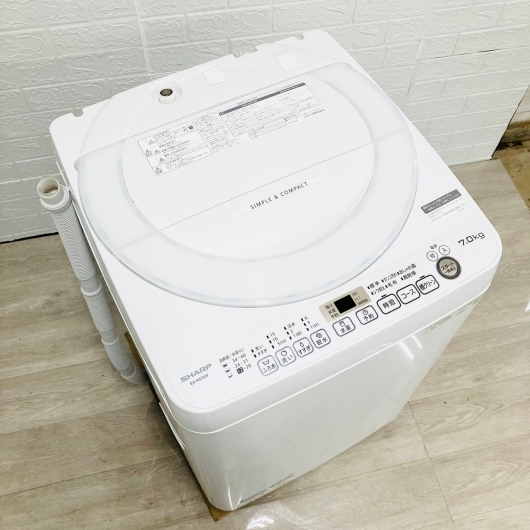 シャープ 全自動洗濯機 ES-KS70W-W 2020年製