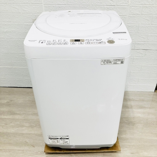 シャープ 全自動洗濯機 ES-KS70W-W 2020年製